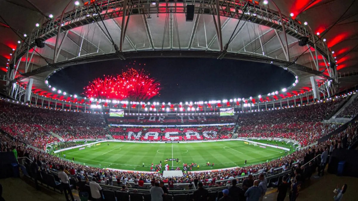 Foto mostra torcida do Flamengo no Maracanã