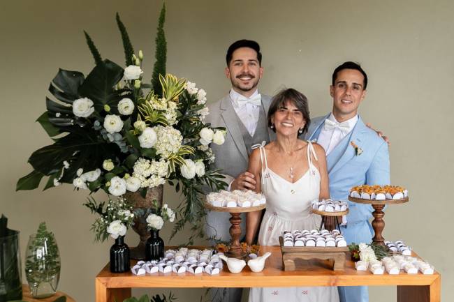 A sogra foi a única familiar presente no casamento dos dois