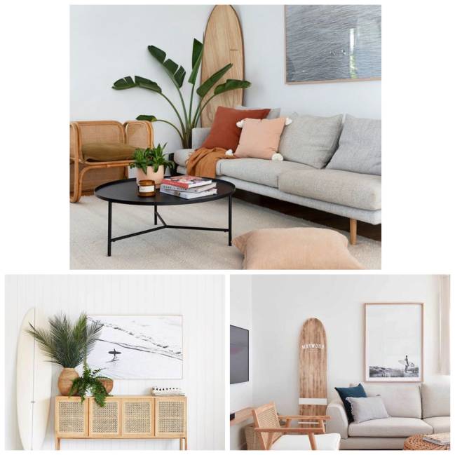 Esporte e decoração Pegando uma onda