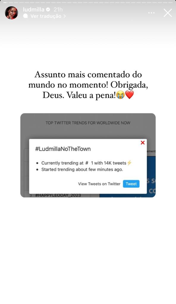 WhatsApp Image 2023-09-08 at 15.08.10 Ludmilla comemora repercussão do seu show nas redes sociais