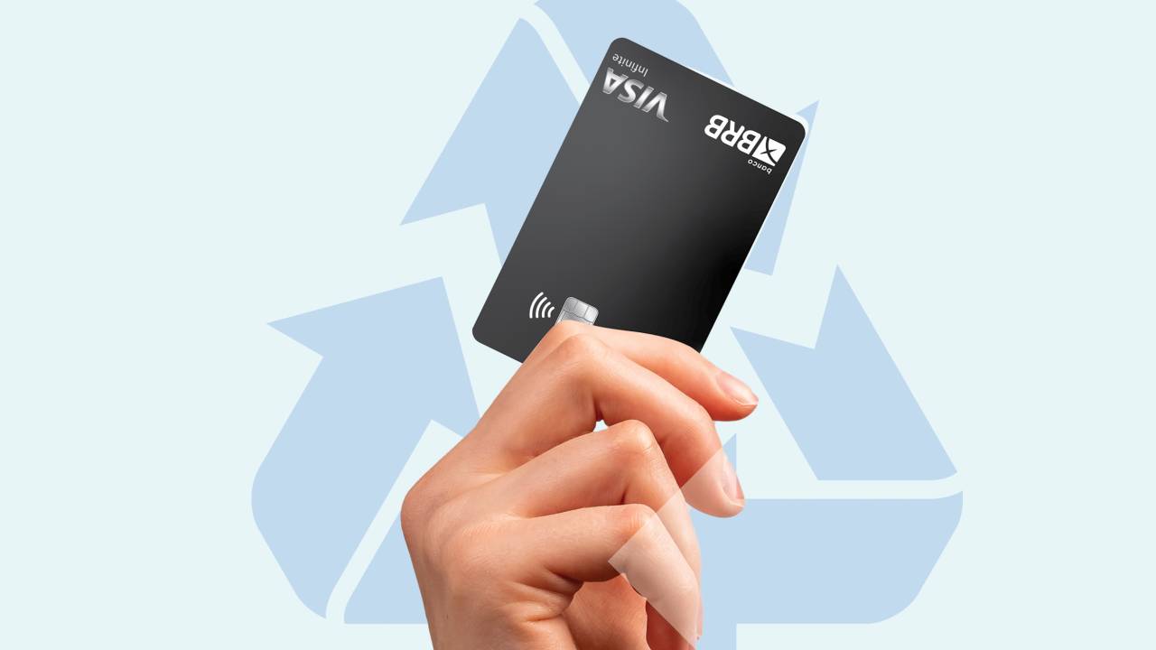 BRB é o 1º banco a ter portfólio de cartões de plástico 100% reciclados