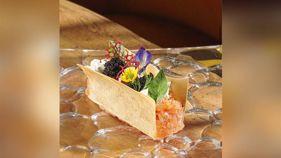 Masi: tartar de salmão é exemplo dos belos pratos de Nao Hara Masi: tartar de salmão é exemplo dos belos pratos de Nao Hara