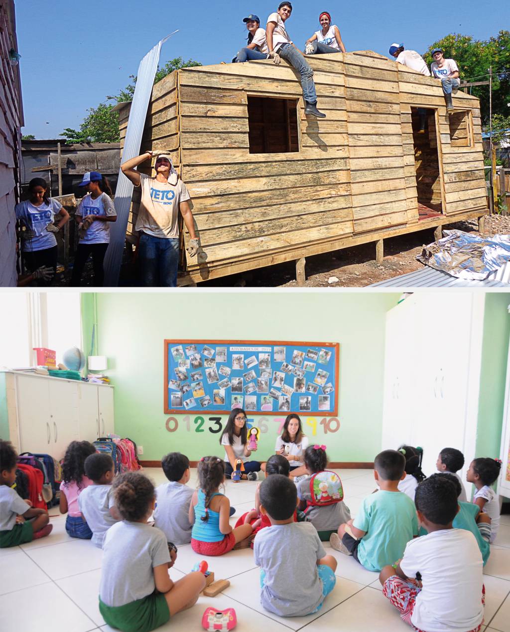 Consciência participativa: cerca de 200 alunos do Santo Inácio se dedicam a atividades voluntárias, como aulas em escolas municipais e construção de casas em comunidades