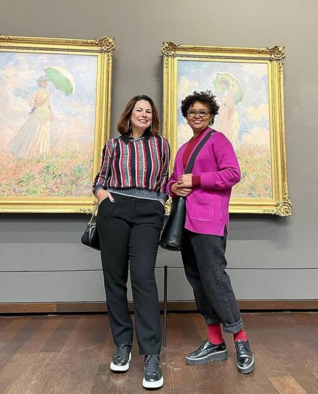 Renata e Edis no Museu D'orsay