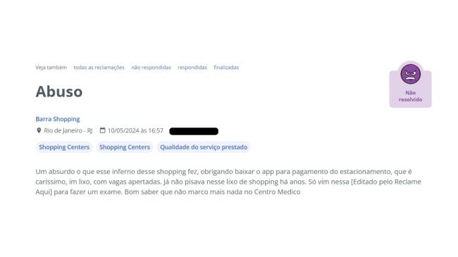 3 Clientes no Reclame Aqui