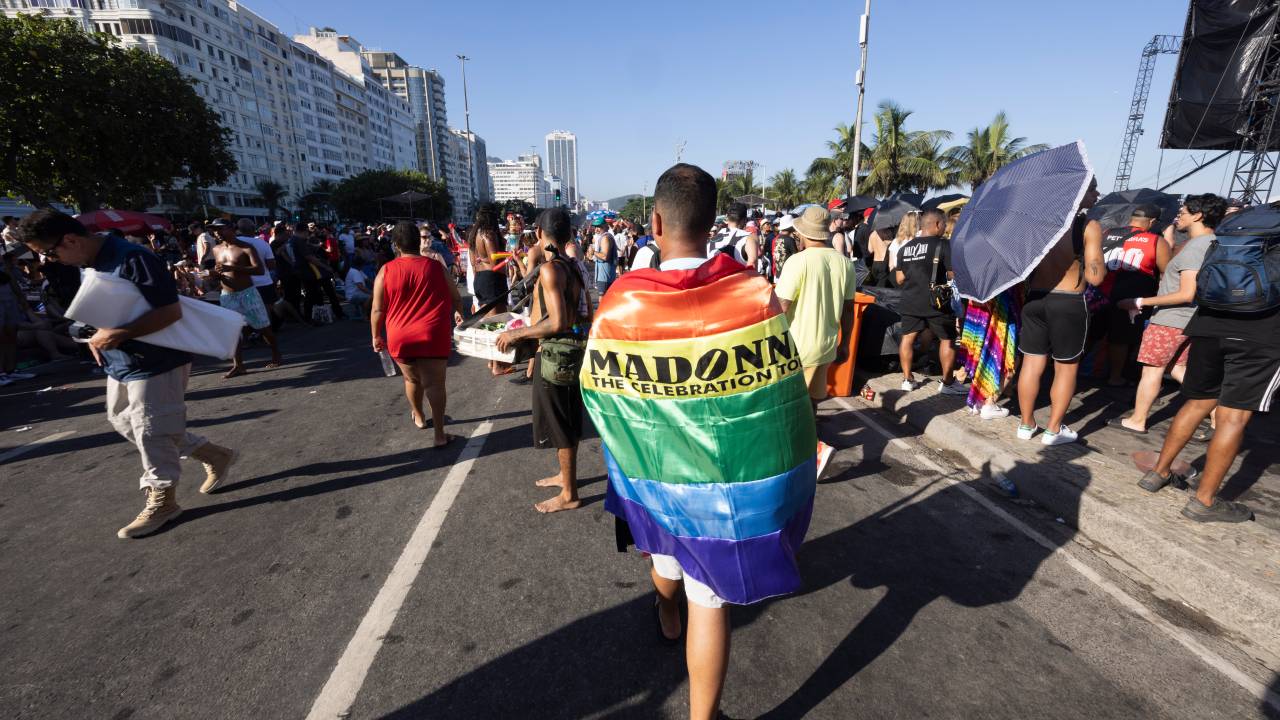 Momentos LGBT show da Madonna em Copacabana
