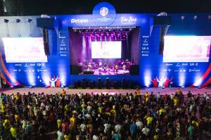 Fan Zone na na areia de Copacabana