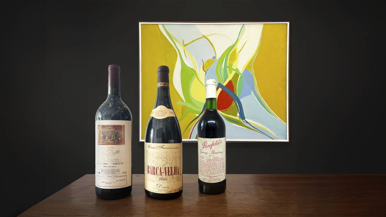 Leilão de vinhos raros