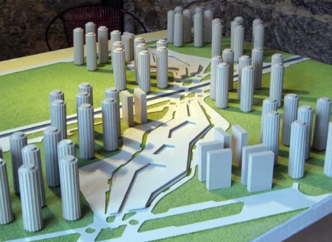 maquete-plano-lucio-costa Uma maquete do “Paraíso Ocupado” uma exibição criada por Osterholt e Uitentuis.