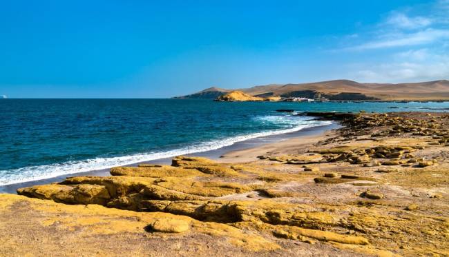 Paracas, no litoral peruano