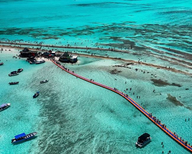 San Andrés e as ilhas do aquário natural