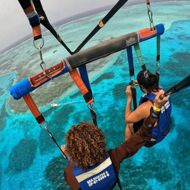 Parasailing em San Andres: todas nossas atividades foram organizada pelos agência San Andrés com David