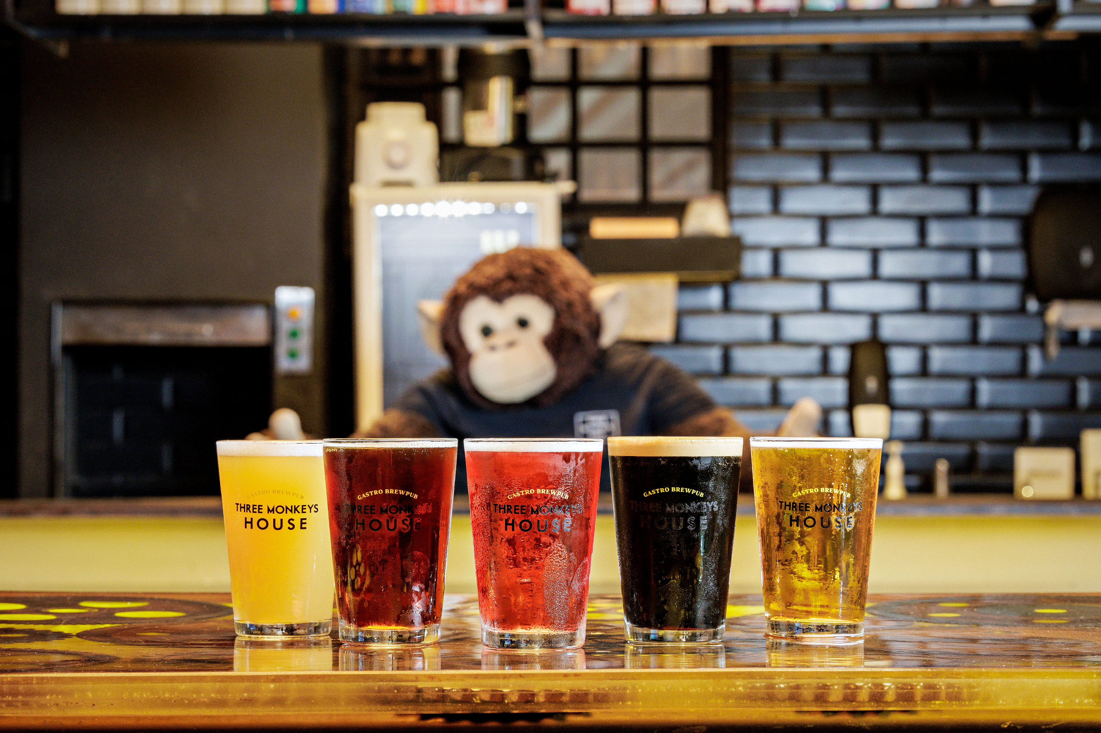 Three Monkeys: festa de cerveja e petiscos alemães