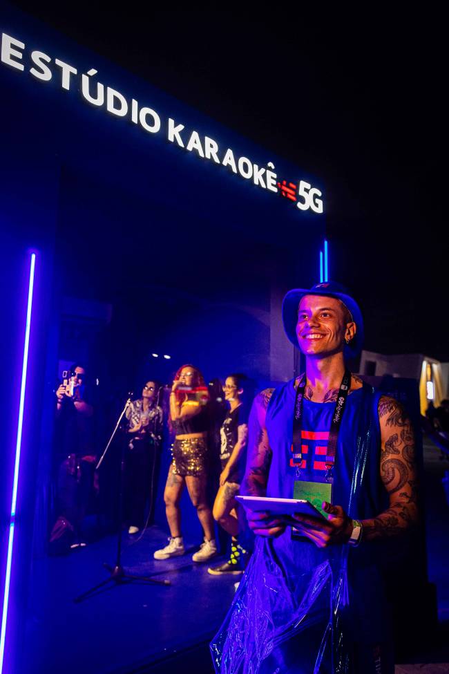 Ativação Karaokê 5G da TIM no Rock in Rio