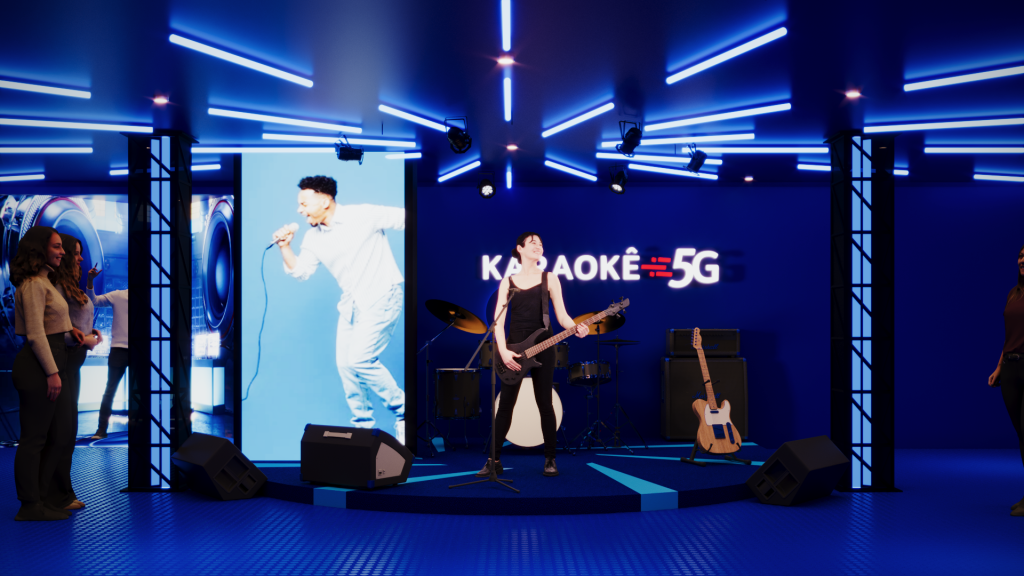 Para mostrar o poder do 5G, Tim inova no Rock in Rio com karaokê à distância