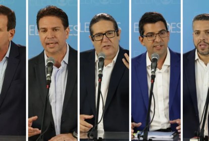 debate com candidatos à prefeitura do Rio na TV Globo