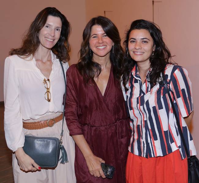 Lurdinha Piquet entre Marcia Alencar e Laura Mello