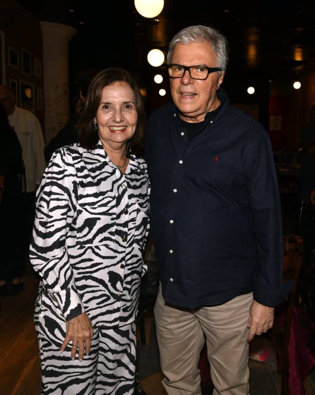 O casal Martha Rocha e Eduardo Moreira - CHURRASCARIA PLATAFORMA - NOV 2024 - CG