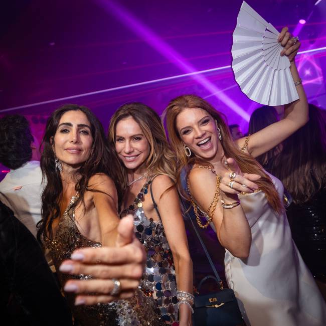 Andrea Santa Rosa Nathy Schneider e Renata Suassuma