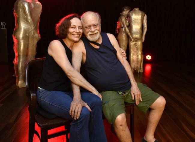 O casal Marina Solomon e Tonico Pereira