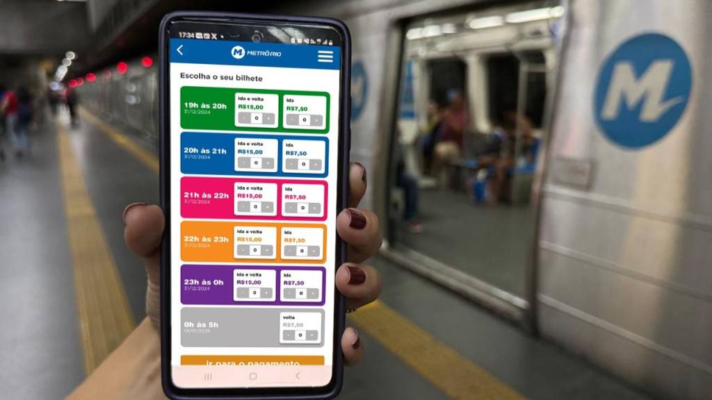 MetrôRio ainda tem bilhetes para todas as faixas de horário no Réveillon