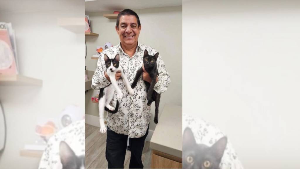Em férias prolongadas, Zeca Pagodinho adota gatos e homenageia o Botafogo