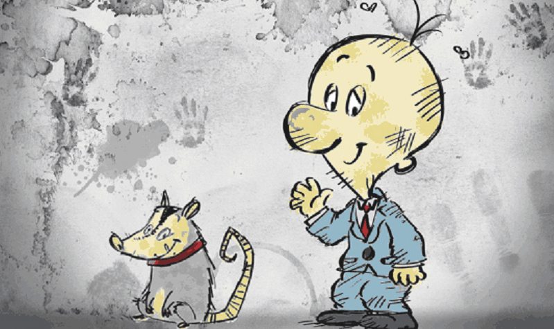 Sujismundo, personagem criado na década de 70, por Ruy Perotti, e usada em filmes de publicidade com a campanha “Povo desenvolvido é povo limpo”