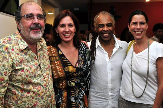 _DSC5672 Cacá Diegues , Flora e Gilberto Gil com Renata Magalhã