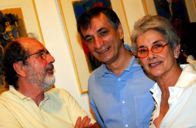 DSC_1151 Cacá Diegues , Antônio Cicero e Suzana de Moraes