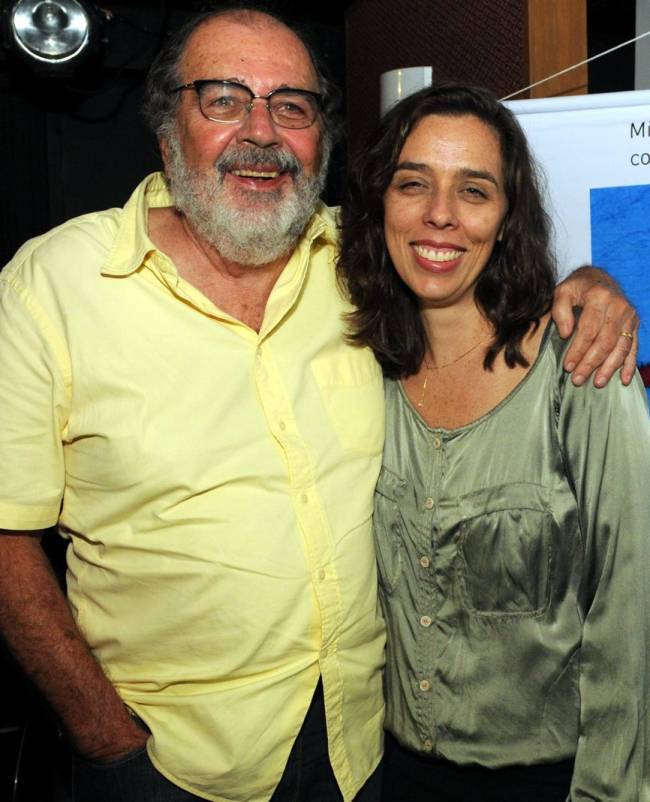 Cacá Diegues e Isabel Diegues, em 2015