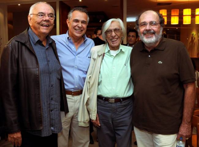 Zelito Vianna, Roberto D'Avila, Ferreira Gullar e Cacá Diegues