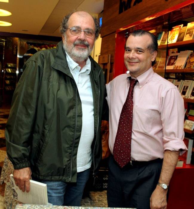 DSC_8047 Cacá Diegues e Gustavo H.B. Franco, - Lançamento do Li