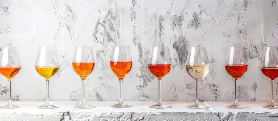 vinho laranja cor