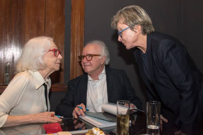 Fernanda Montenegro, Joaquim Falcão e Denise Frossard
