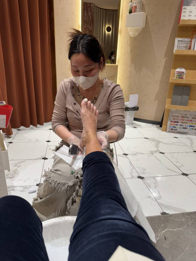 Fazendo o pé em Pequim, China Fazendo o pé em Pequim, China