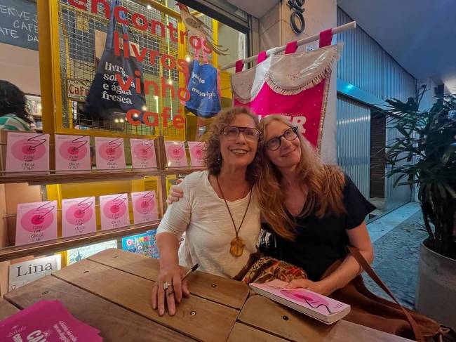Clélia Bessa e Bebeth Lissovsky, colaboradora do livro