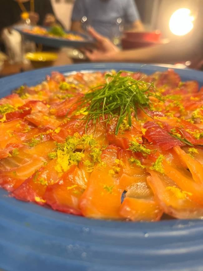 Salmão curado