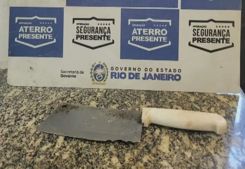 Facão: vendedor usou seu instrumento de trabalho como arma e foi preso