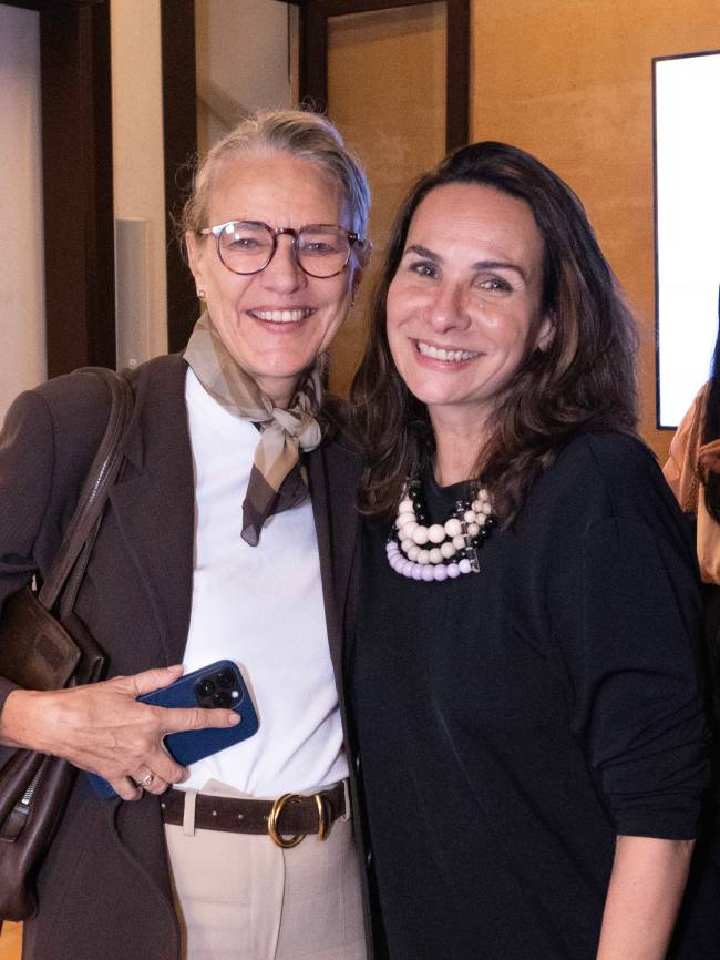 Cristiana Beltrão e Martina d'Ávila (sócia da Sonimage)