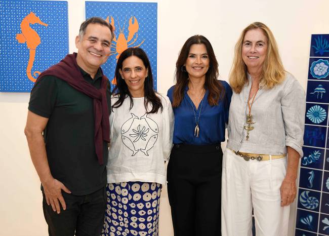 Alberto Saraiva, Chris Laclau, Andrea Lins e Gabriela Ezcurra