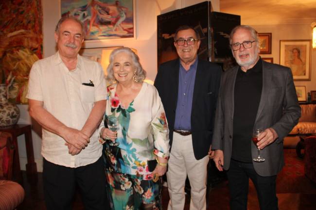 Aloizio Mercadante, Hildegard Angel, Ricardo Amaral e Fernando Peregrino