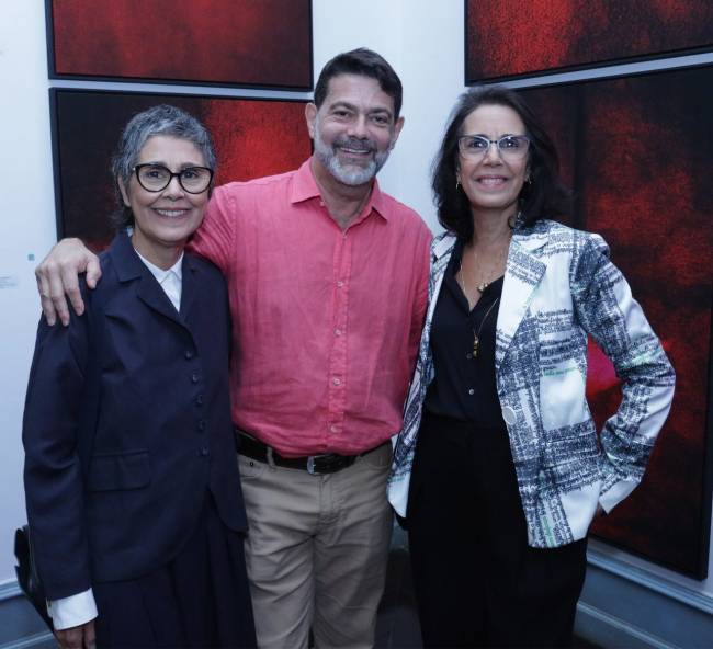 Claudia Kopke, Volnei Malaquias(astista plastico) e Fernanda Araújo