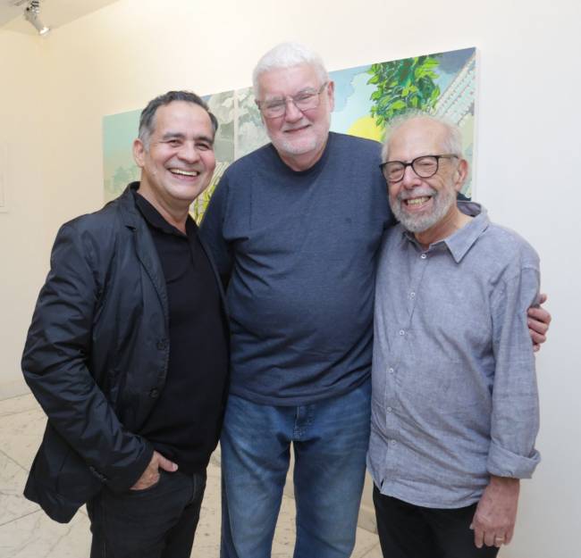 Alberto Saraiva, John Nicholson e Luiz Aquila