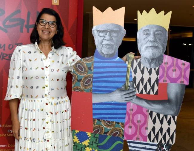 A secretária de cultura Danielle Barros