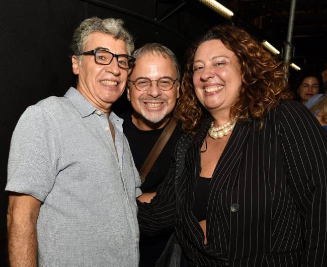Paulo Betti , Marcos Breda e Juliana Betti -