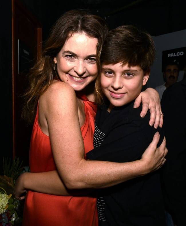 Claudia Abreu com o caçula Pedro Henrique Abreu