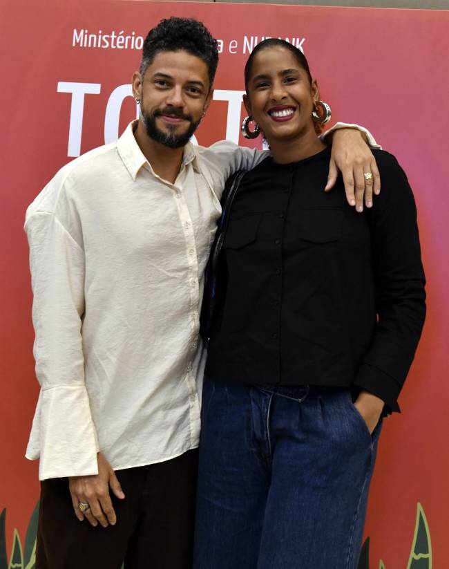 O casal Paulo Lessa e Cindy Cruz
