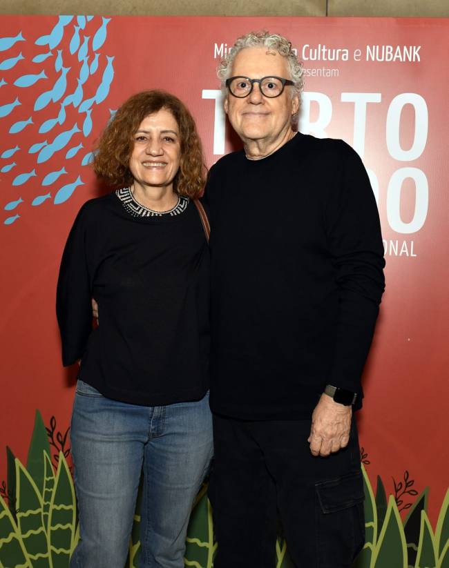_DSC1897 O casal Míriam Leitão e Sergio Abranches - TORTO ARADO - Teatro Riachuelo - MAIO 2025 - CG