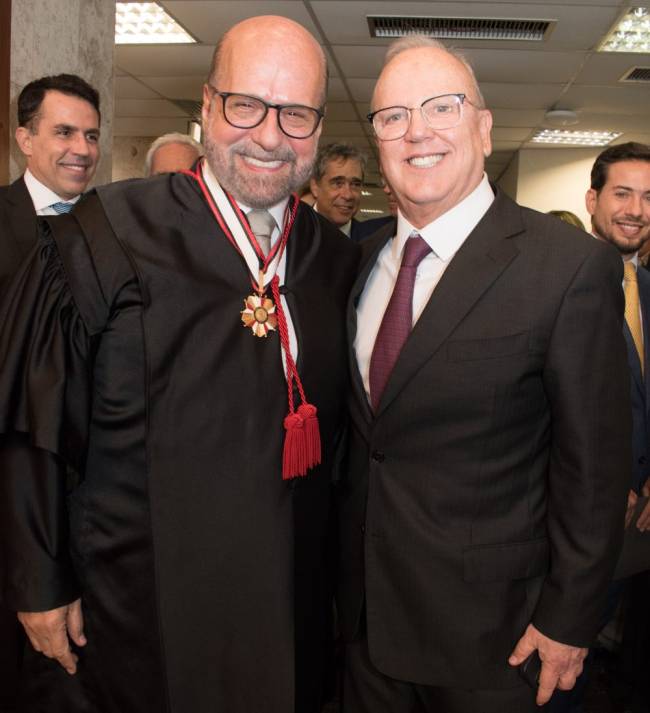 Luiz Felipe Francisco com o advogado Eduardo Chalfin