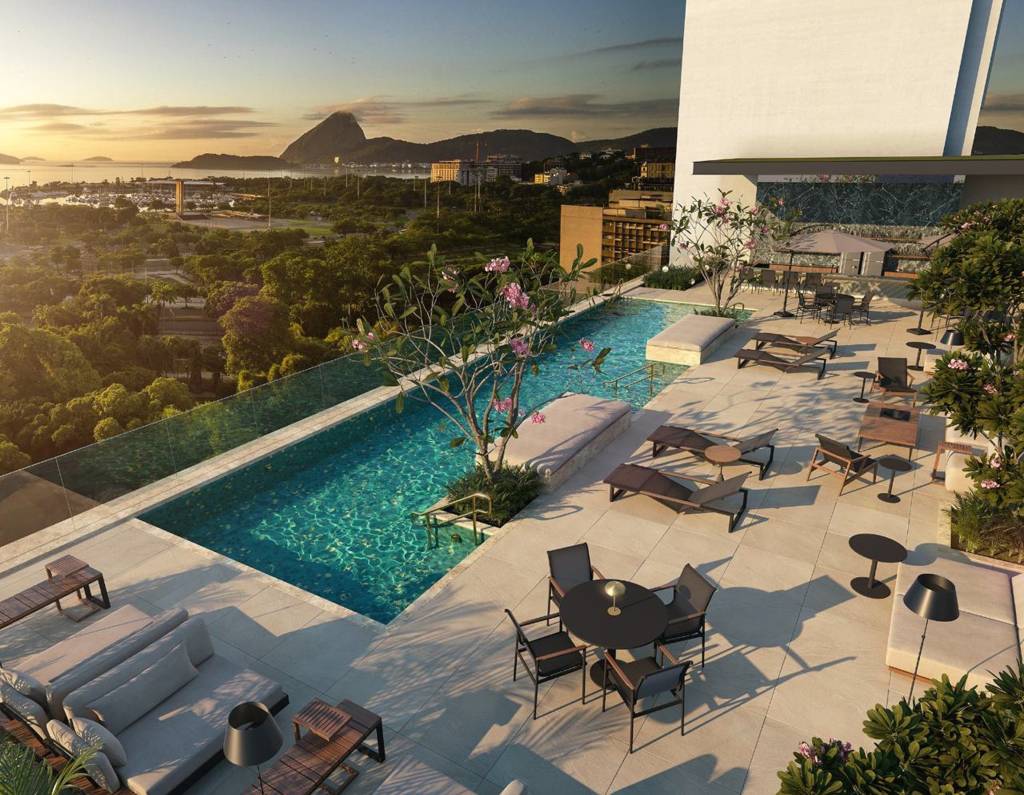EDIFÍCIO ORA (MESBLA) Piscina com vista panorâmica, rooftop e sala para influenciadores compõem o retrofit do antigo edifício da Mesbla